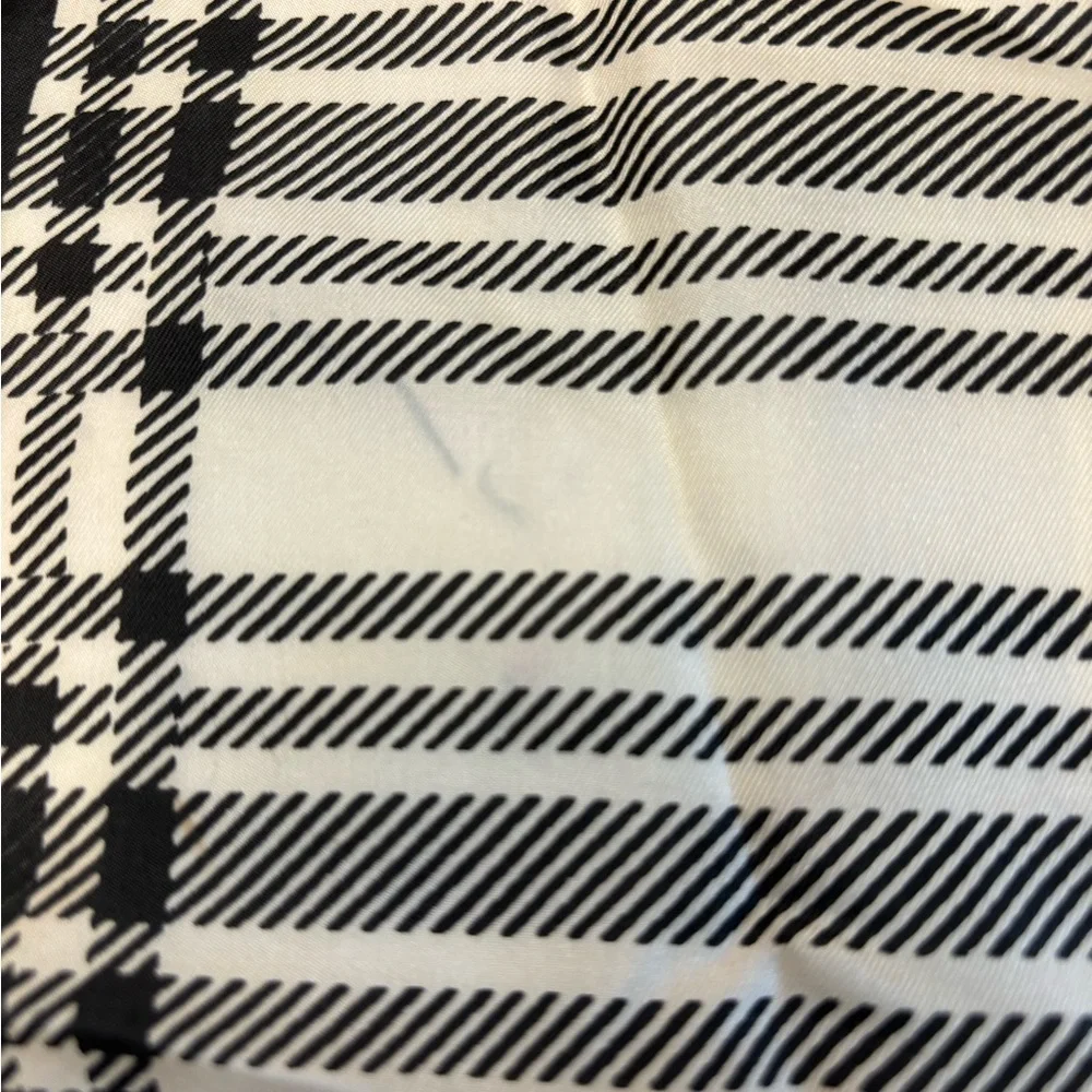 Vtg 1950s Glentex Scarf Made in Japan Silk Blend Plaid Neutral Academia MCM